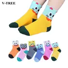 Носки с героями мультфильмов для мальчиков, 5 шт.лот, товар для детей, школьные носки для подростков, хлопковые носки для девочек