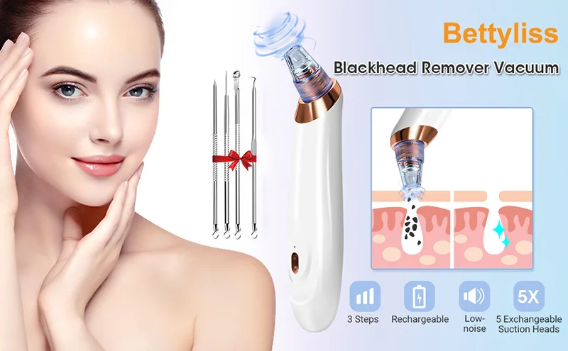 Blackhead Remover Skin Care Tool Face for Deep Pore Acne Pimple Vacuum Suction Facial Diamond Beauty Tool Dropshipping Discounte