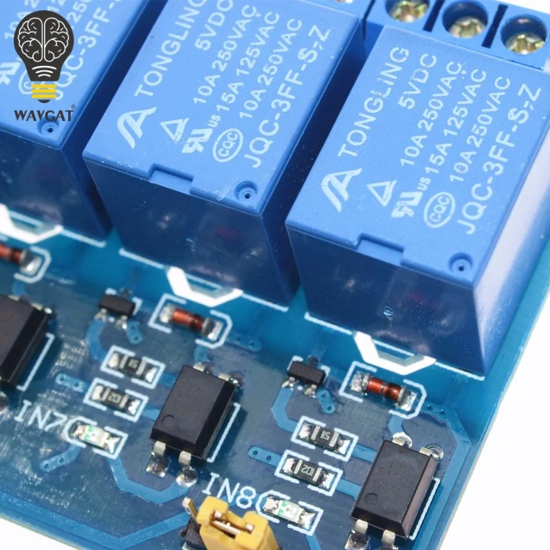 8-канальное релейное контрольная панель реле ПЛК Модуль 5 В для arduino горячая