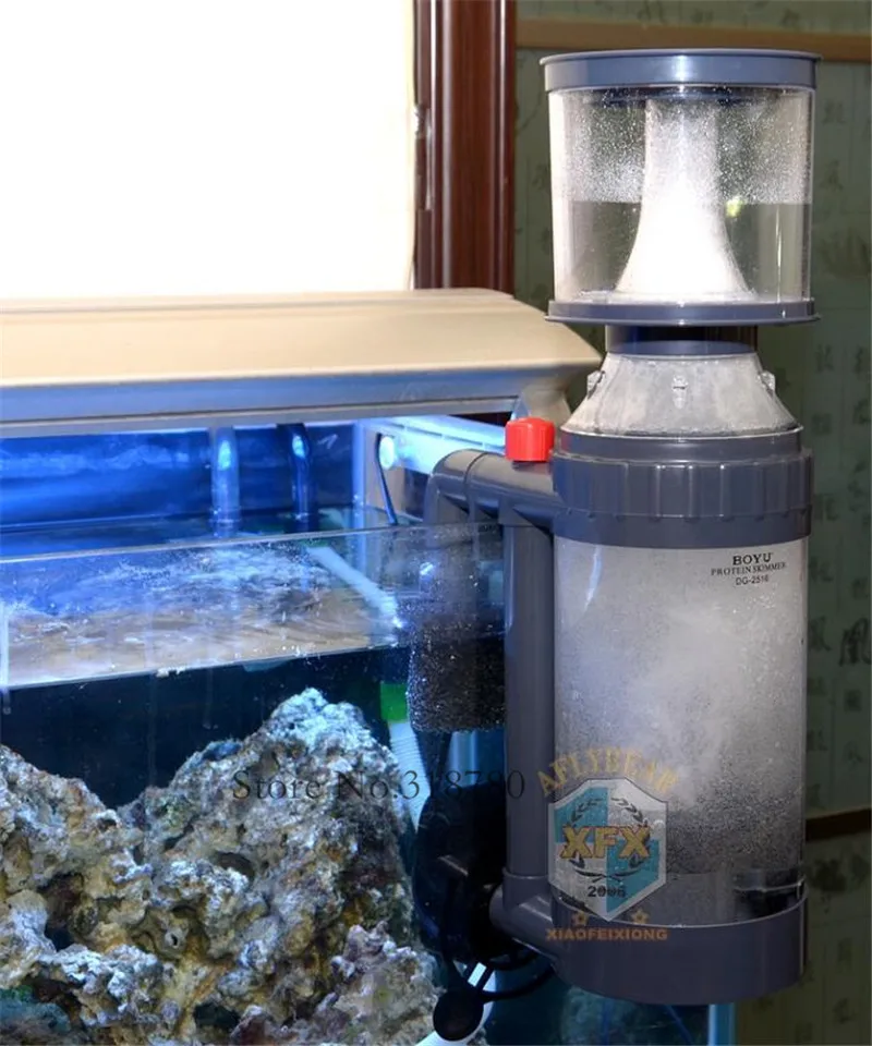20 Вт 1400L/ч висит на морской пеноотделительный фильтр для аквариума для морской рыбы сепаратор резервуара с иглой колесный насос DG-2516 DG-2520