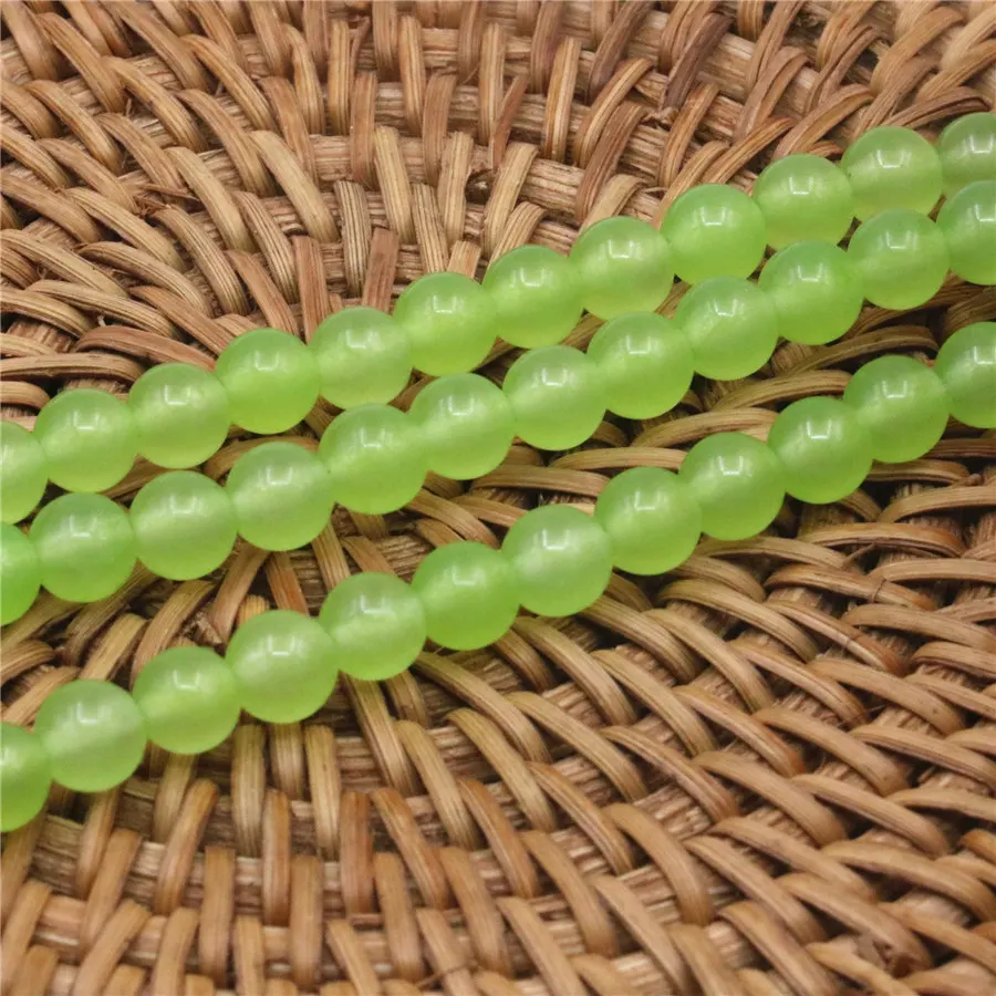 Accessory Ornament Multi Dimension Lemon Yellow Semi-precious Stone High-quality Round Translucent Beads 15inch Necklace | Украшения и