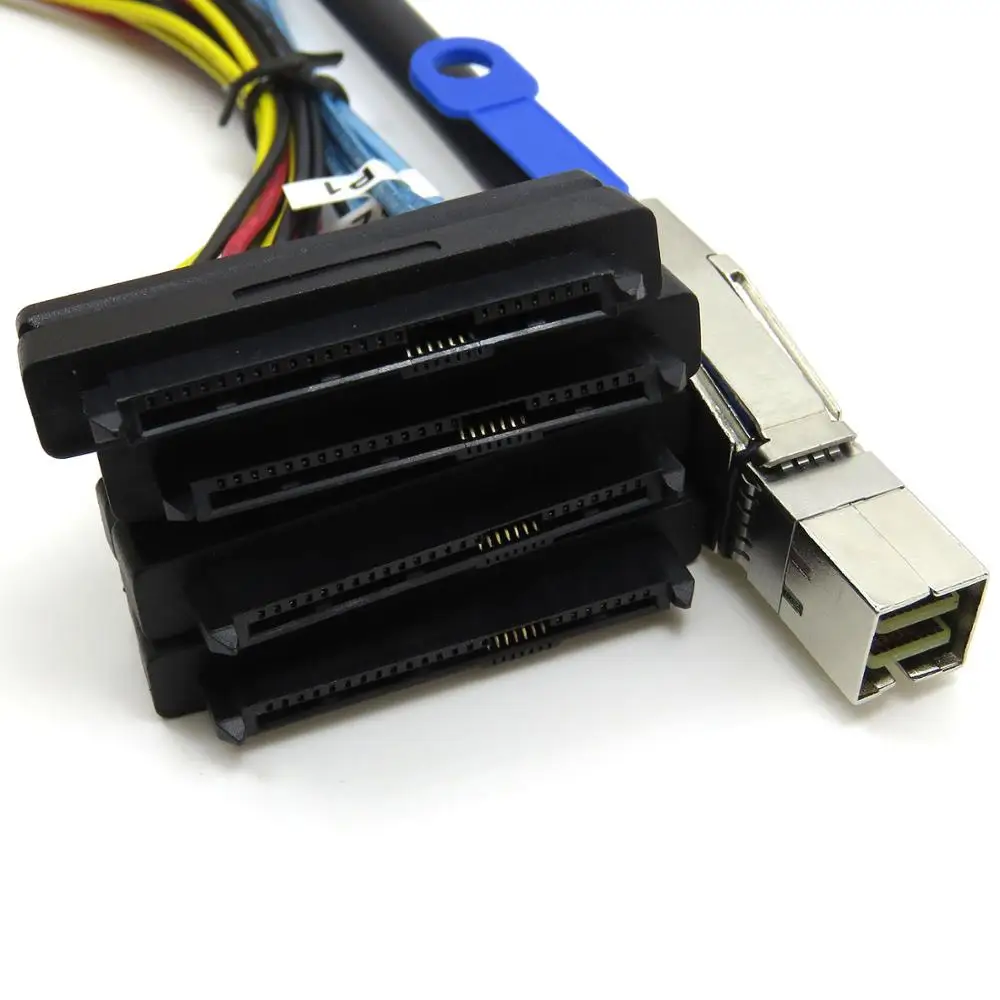 Mini SAS HD (SFF-8644) до 4xsas 29-контактный разъем (SFF-8482) с 4-контактным кабелем для передачи