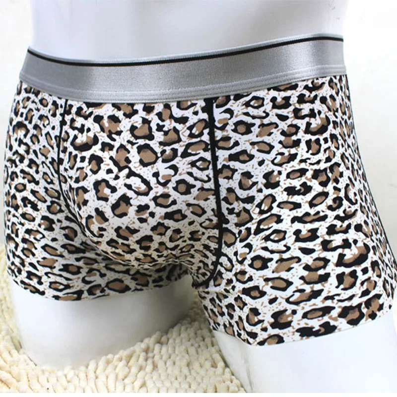 Сексуальное нижнее белье из ледяного шелка мужские шорты-боксеры с мультяшным