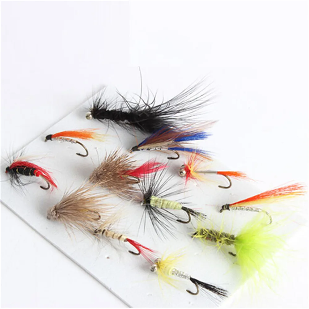 12 шт./лот приманка для рыбалки набор искусственных насекомых форели рыболовные