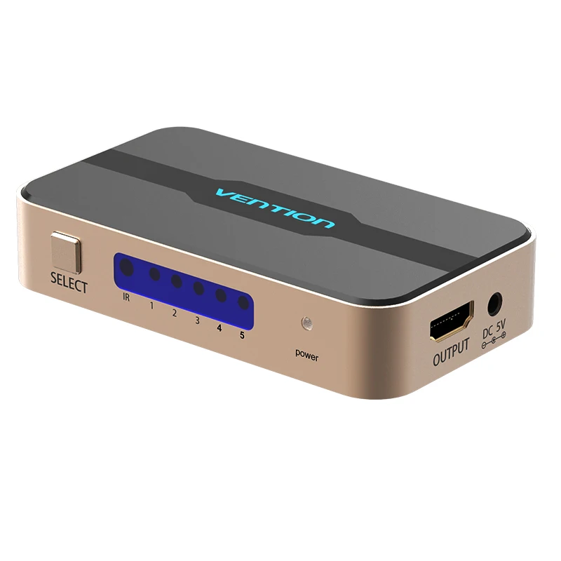 Vention HDMI сплиттер переключатель 5 входов 1 выход коммутатор 5X1 для XBOX 360 PS4/3 Smart Android