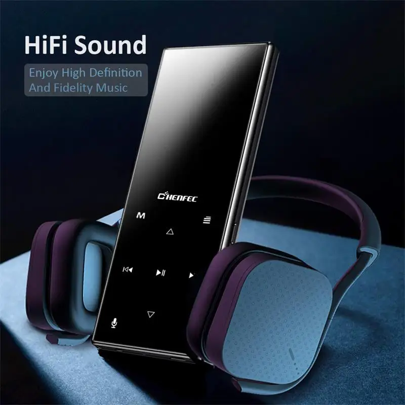 Mp3 плеер bluetooth4.2 с сенсорным экраном 1 8 дюйма музыкальный без потерь fm радио