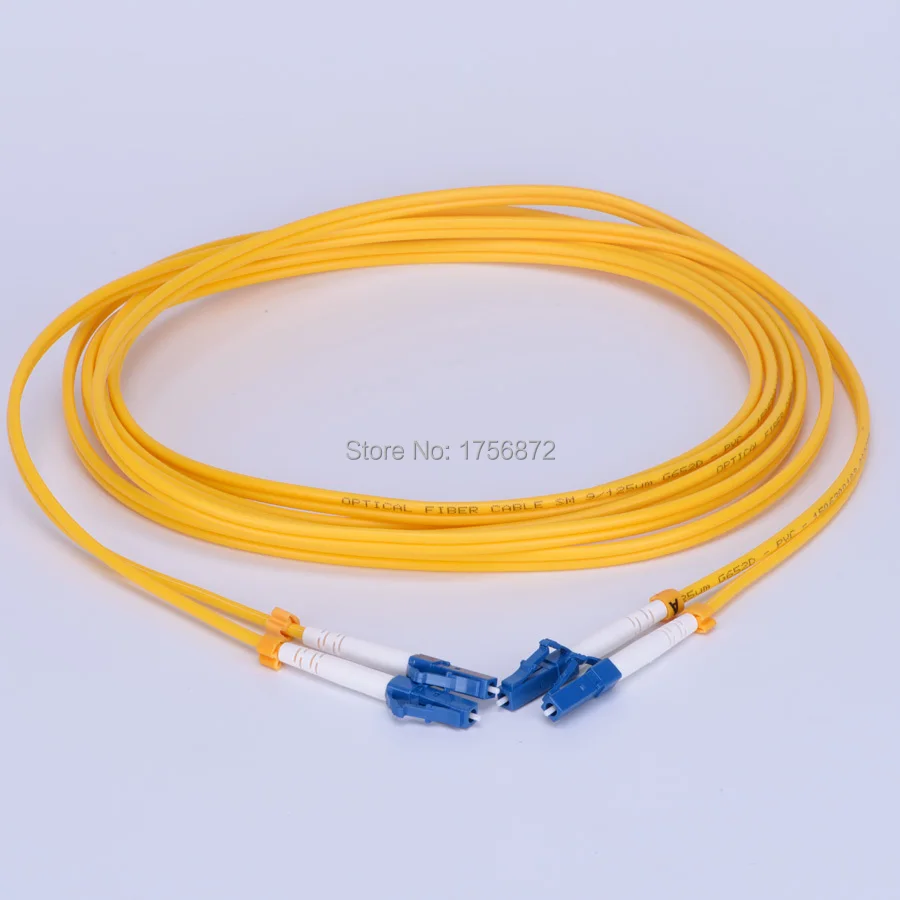 

LC - LC fiber optic patch cord jumper cable, duplex 5m, SM 9/125