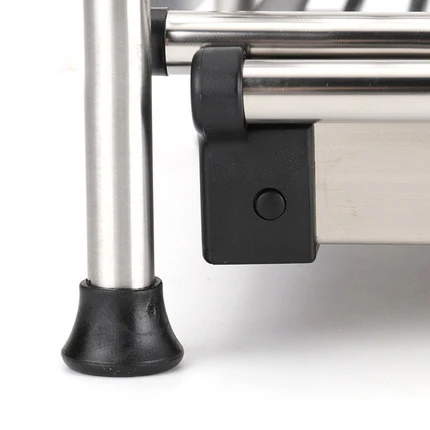 Stainless Steel Dish Rack Kitchen Storage Supplies Put Drain Shelf Double | Дом и сад