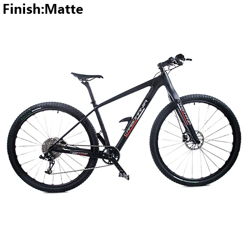 Black Matte Карбоновый горный велосипед 29er 1×11speed углеродный mtb XC велосипед с переменной скоростью двойные дисковые тормоза горные велосипеды - Цвет: Black Matte