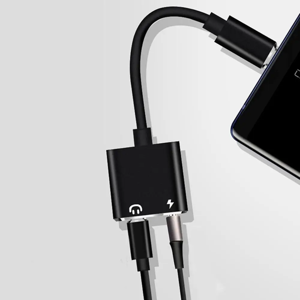 2 в 1 Type C до 3 5 мм разъем AUX аудио наушники USB адаптер зарядное устройство кабель для