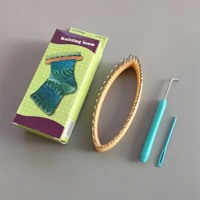 Пластиковые DIY инструмент ткацкие носки ABS станок для пряжи шнур вязальщик Вязание Шерсть ткацкий станок круговой трикотаж