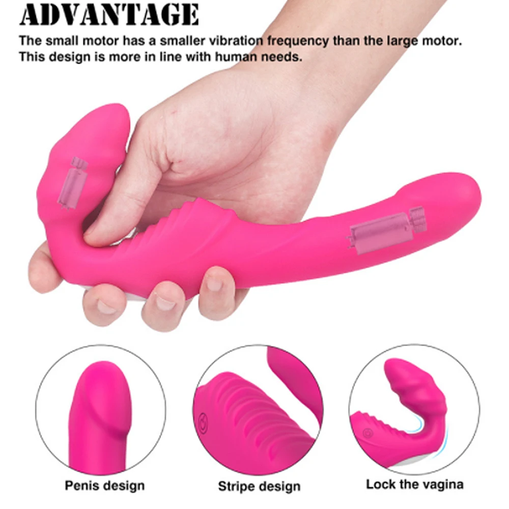 Блокировка влагалища без бретелек страпон фаллоимитатор вибратор 9 скоростей