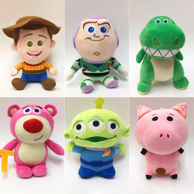 20cm 6pcs/lot Toy Story 4 Woody& Buzz Lightyear Forky Bunny&Ducky Plush Toy Doll Soft Stuffed Birthday Christmas Toys for Child
