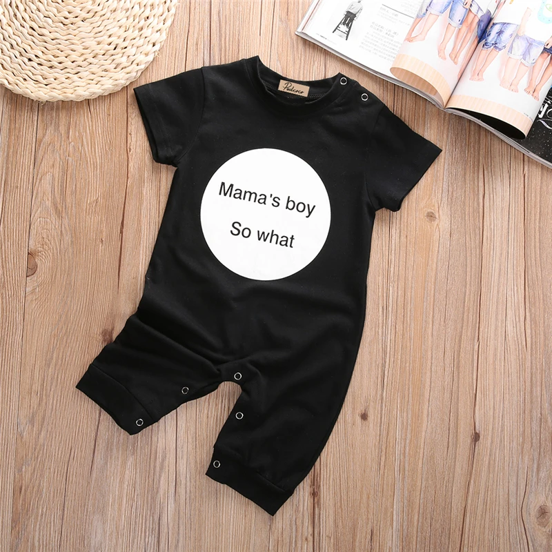 Комбинезон Emmababy хлопковый с коротким рукавом для маленьких девочек и мальчиков