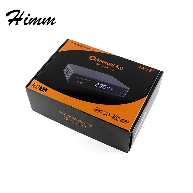 Оригинал FREESAT GTT Android 6.0 TV BOX + DVB T/T2/Кабель Smart S905D 1 ГБ RAM 8 ROM встроенный wi fi КОДИ