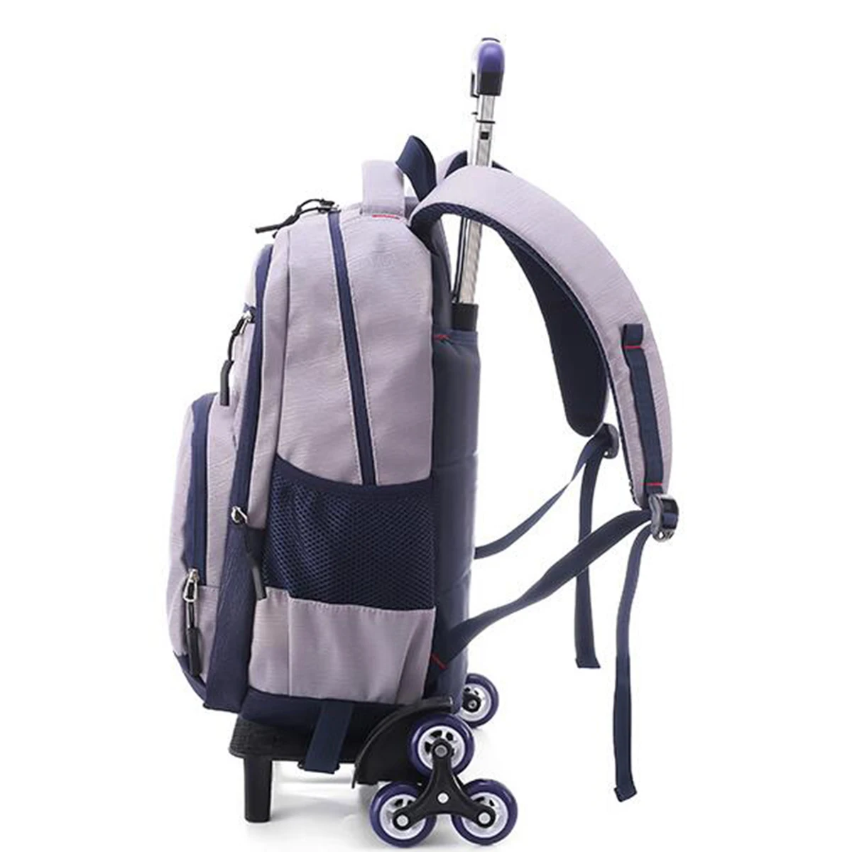 Nylon Removable Men travel Bags for Boys Waterproof Trolley Backpack Teenager 2/6 Wheeled Bag Bookbag Travel Bags Back to school