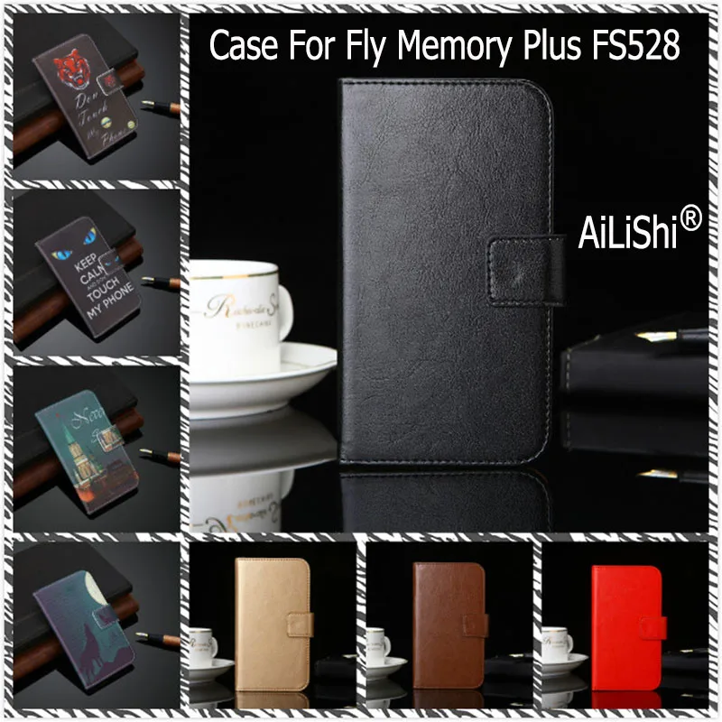 AiLiShi из искусственной кожи чехол для Fly Memory Plus FS528 роскошный флип защитный кошелек