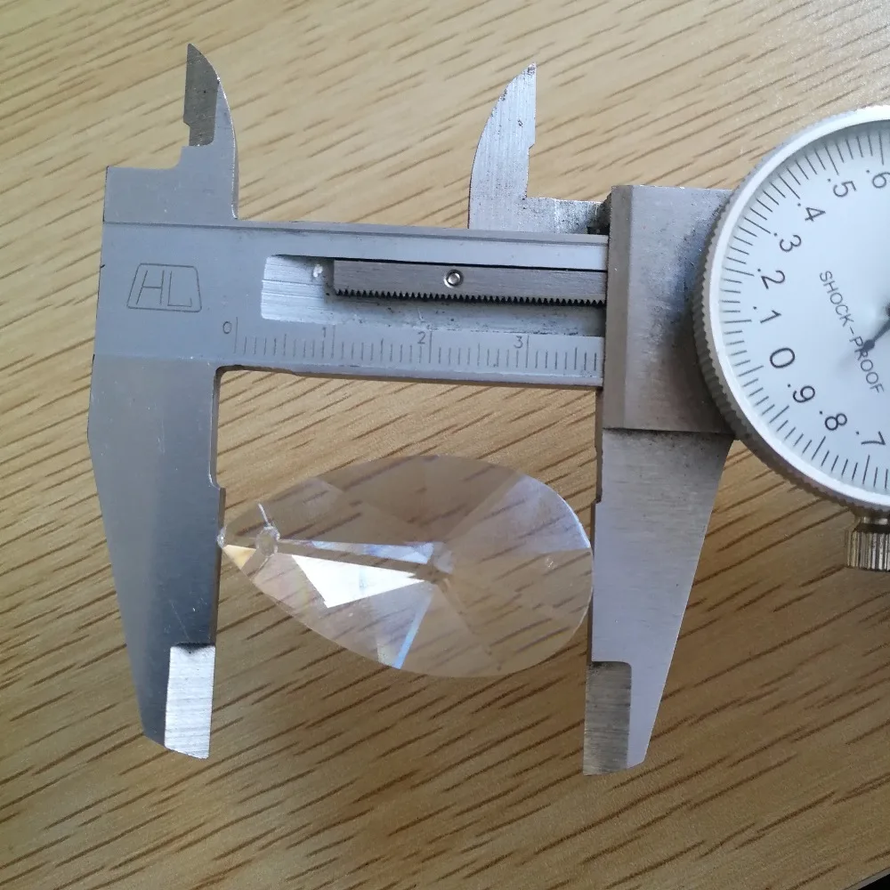 

100pcs 38mm Pear Shape Crystal Chandelier Lighting Home Decoration Hanging Drop Crystal For Strand Garland Decoration Pendant