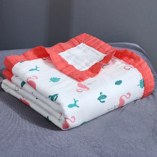 4 layers 4 слоя бамбуковое детское муслиновое Одеяло новорожденных Пеленки Мягкие новорожденных Одеяло s Ванна марли младенческой Обёрточная бумага уличный спальник для многоцелевого использования пеленки - Цвет: 4 layers