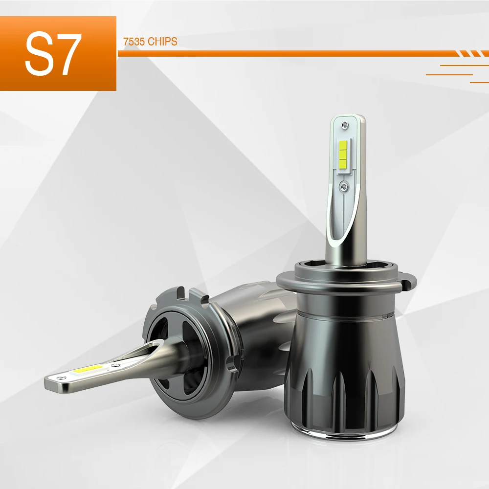 Новинка 2019 автомобильные фары для освещения 6000K 40W 4800lumenS7 светодиодные лампы фар