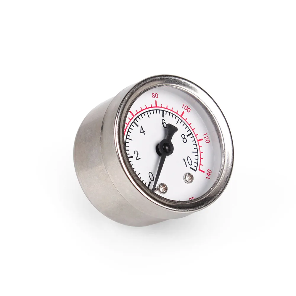 RASTP Заготовка алюминиевый чехол 1/8 NPT резьбовой манометр для жидкости 0 psi