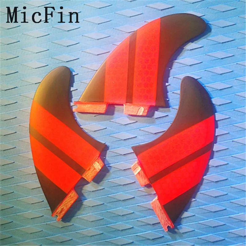 Micfin стекловолокно и сотовый плавник для доски для серфинга Подруливающее устройство FCS 2 плавник для серфинга FCS FUTURE FCS 1 FCS II размер коробки M три набора