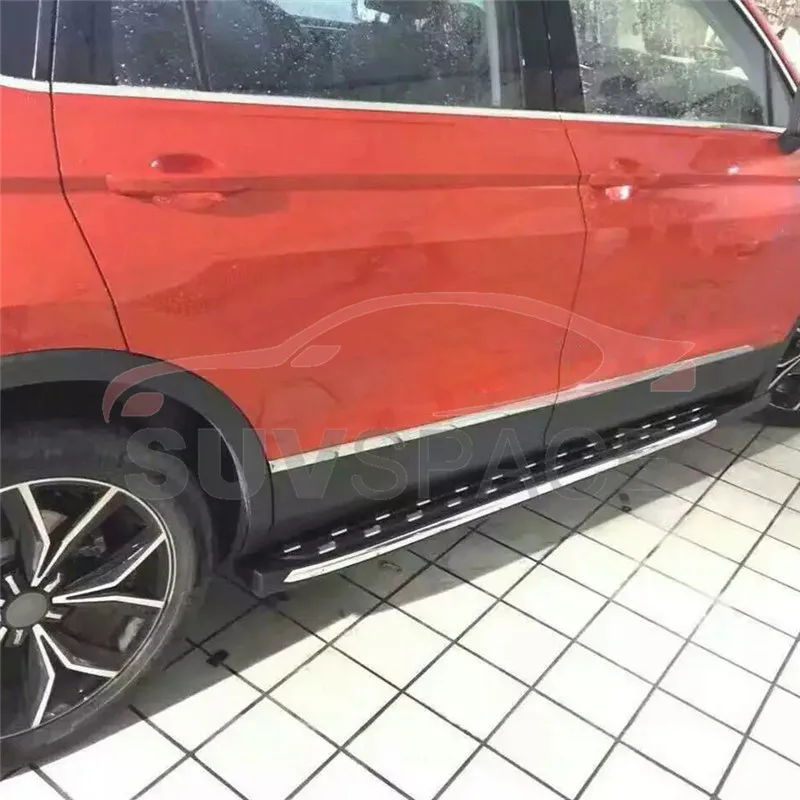 Алюминиевая боковая ступенька подходящая для VW Tiguan LWB 2017 2018 2019 2020 Беговая доска Nerf
