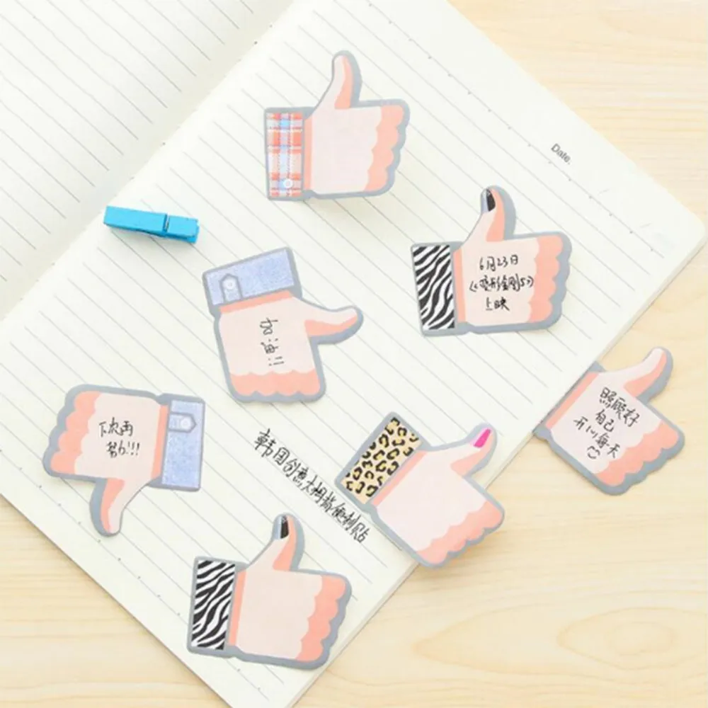 1 шт. новые корейские стикеры сделай сам с пальцами вверх креативные блокноты для