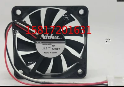 Новый оригинальный Nidec D06X-12TL 12В 0.10A 6010 6 см 60*60*10 мм 3-проводной бесшумный вентилятор
