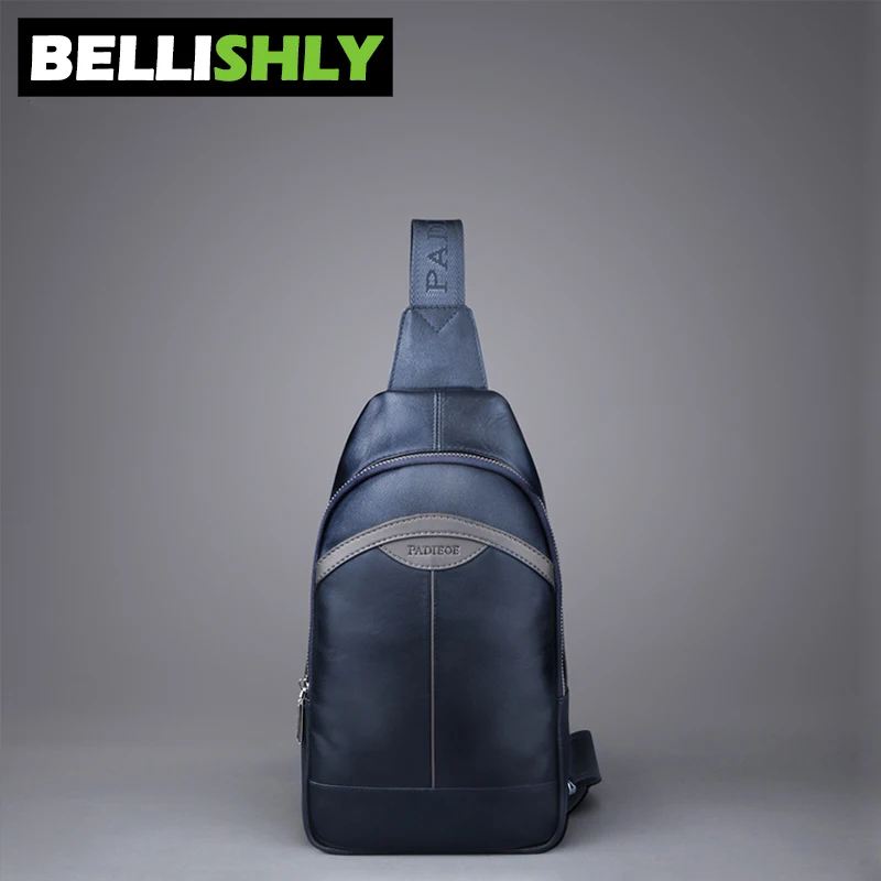 Bellishly для мужчин's Crossbody поясные сумки мужчин дизайнер пояса из натуральной кожи