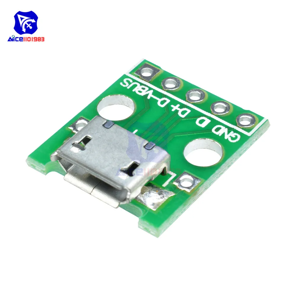 Micro/Mini USB/USB A папа/USB 2,0/3,0 A мама/USB B интерфейс до 2,54 мм DIP PCB конвертер адаптер коммутационная плата