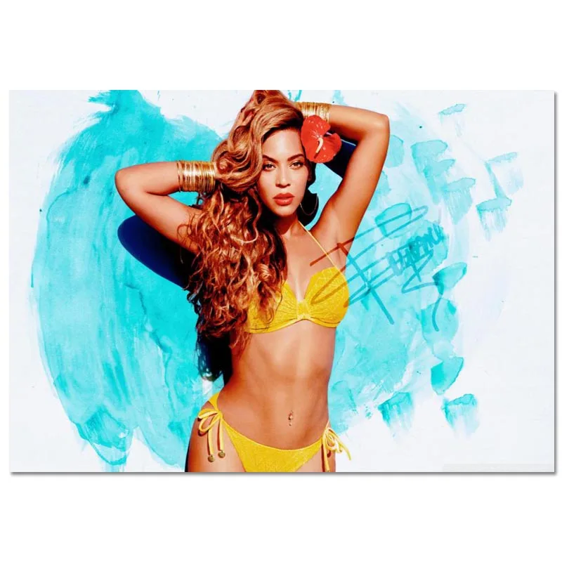 На заказ Beyonce плакат Холст плакат 30X45 см, 40X60 см художественная отделочная ткань для дома ткань настенный плакат печать шелковая ткань - Цвет: Canvas Poster 1