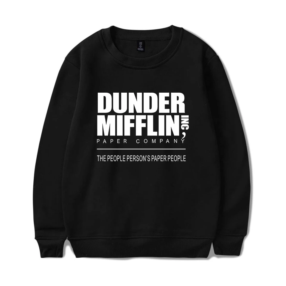 dulder Mifflin свитшоты для женщин Печатный свитер пуловер с капюшоном плюс размер dulder Mifflin толстовки с капюшоном