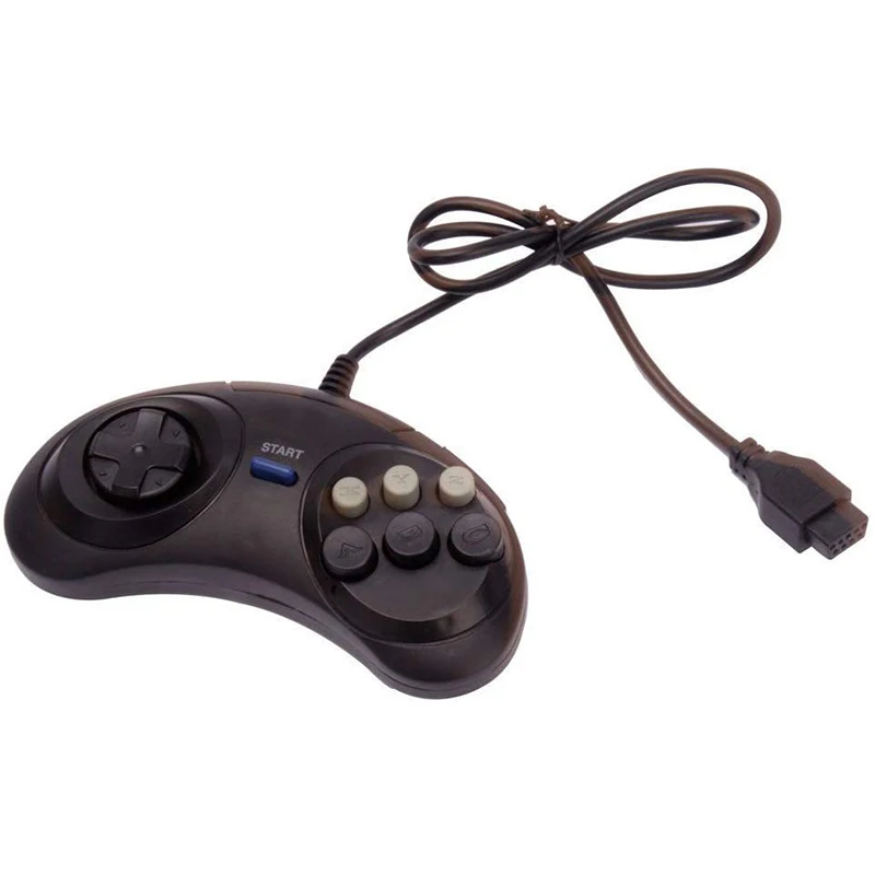 1 шт. шесть кнопок геймпад для Sega Megadrive аксессуары Mega drive Wonder mega Deluxe Drive|joypad for pc|pc