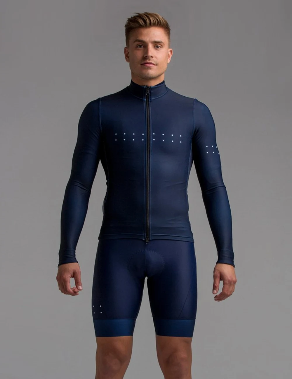 Зимняя Теплая Флисовая велосипедная кофта pro fit cut одежда для велоспорта с длинным