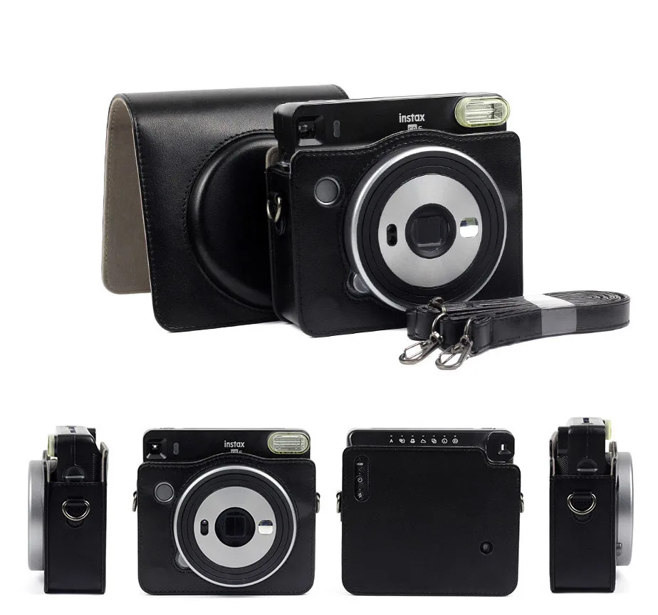 Квадратный чехол для камеры FUJIFILM Instax SQ6 Винтажный из искусственной кожи сумка с