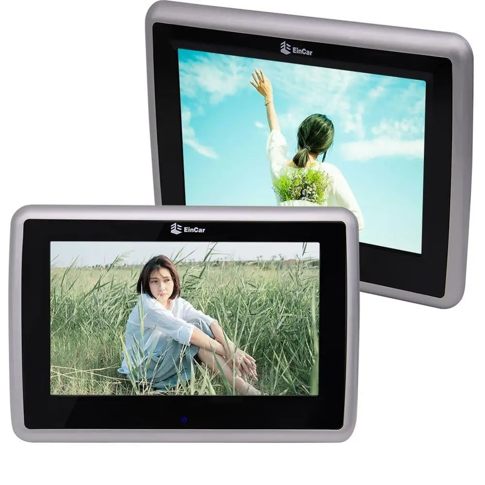 Двойной автомобильный монитор подголовник стол Подушка DVD CD плеер HD 1080 P Mulit