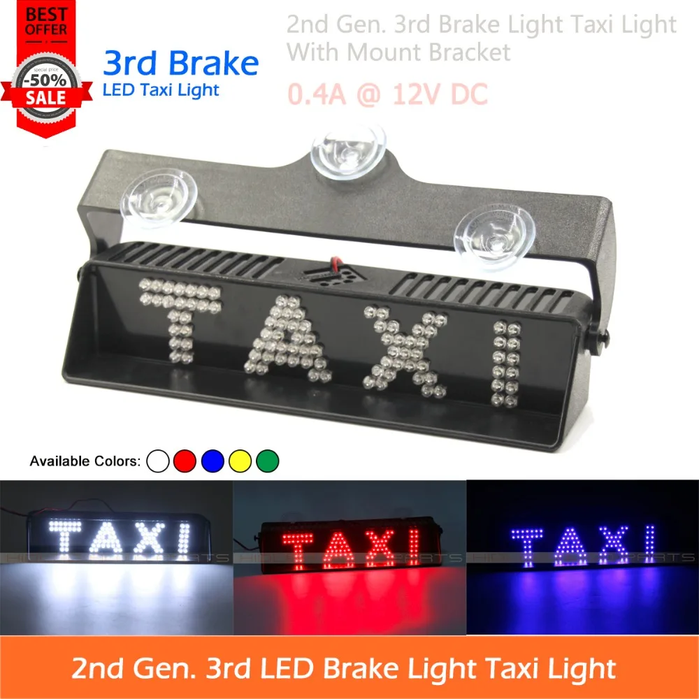 

Free Shipping Characters Logo LED 3rd Brake Light With Adjustable Mount Bracket Taxi Light Brand Logo Light For Universal Use