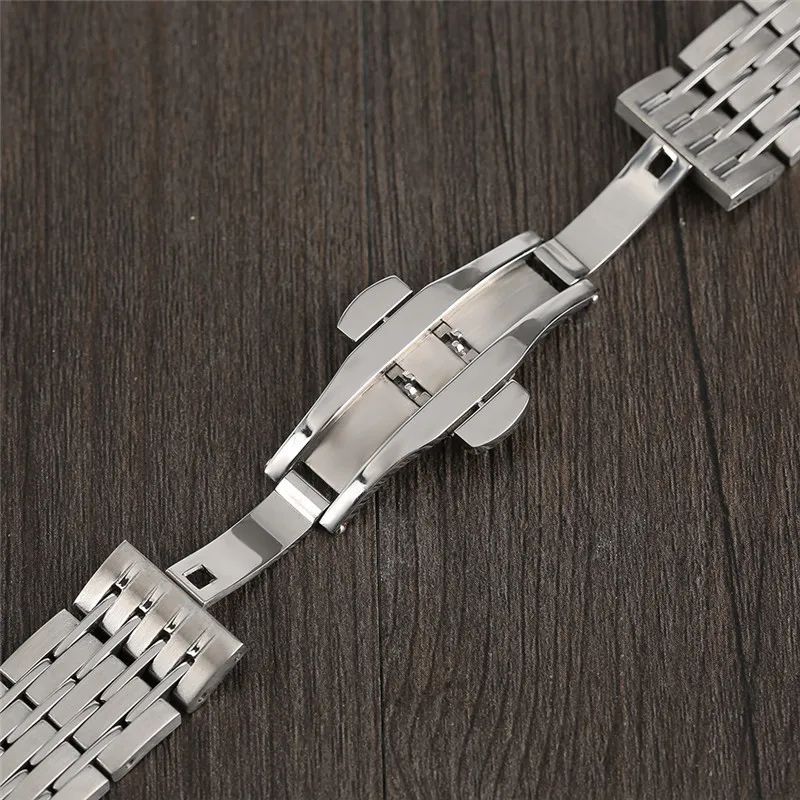 20/22/24 mm High Quality Stainless Steel Solid Push Button Hidden Clasp Cost-effective Men Women Wristwatches Replacement | Наручные часы