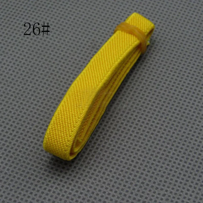 6 м/лот 1 см Ширина DIY Швейные принадлежности эластичная лента ручной работы пояс красочная эластичная лента тесьма для одежды цвета