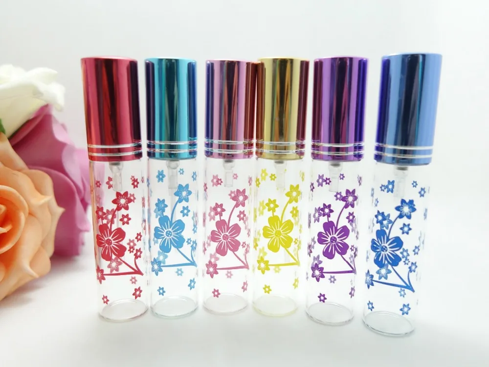 Free Shipping 100pcs/lot 10ml Mini Portable Refillable Perfume Atomizer Glass Bottles Empty Bottles Cosmetic Perfume Container