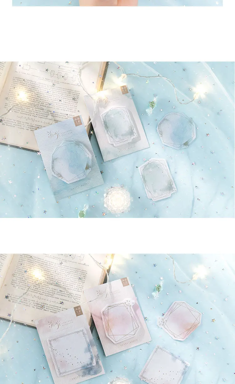 4 шт./компл. Kawaii Dream Time Series Sticky Note самоклеющиеся блокноты для заметок офисные школьные принадлежности