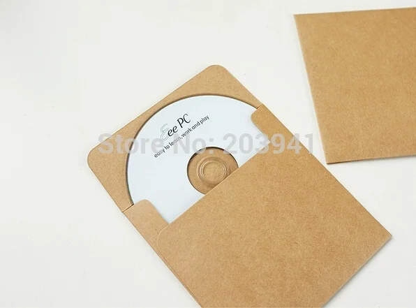 50 шт./лот, винтажные конверты из крафт-бумаги, CD оптический диск, бумажный мешок/DVD мешок/Подарочный пакет/крафт-конверт