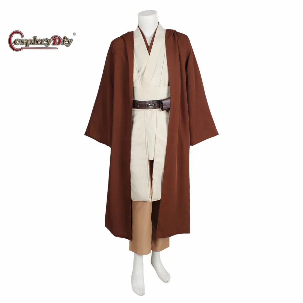Cosplaydiy на заказ для взрослых детей звездные войны Obi Wan Kenobi Jedi Туника мужской
