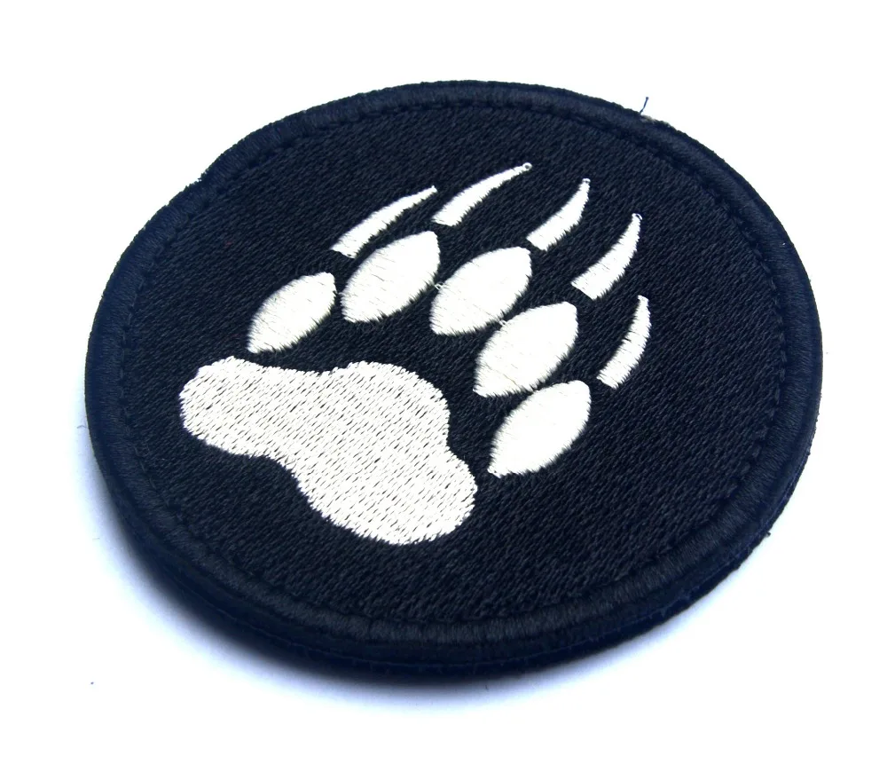 USA OPS BLACK BEAR Paw US FASTENER Tactical K9 DOG CLAW TRACKER SWAT PATCH Badge APPLIQUE | Дом и сад