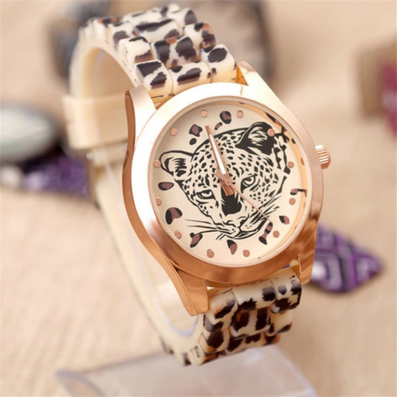 Кофе Специальный дизайн женские леопардовые часы bayan saat zegarki damskie reloj mujer zegarek damski montre femme relgio час - Цвет: Кофе