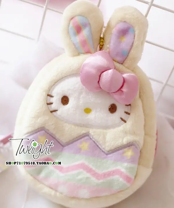 kitty Sanrio, Hello Kitty My Melody Cinnamoroll собачка маленькая двойная звезда плюшевый Кошелек для монет милый кошелек унисекс Kawaii сумка для ключей для девочек Подарки - Цвет: kitty