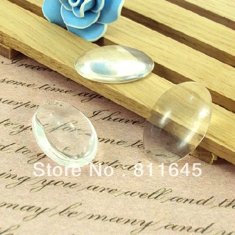 

200pcs 13*18mm oval shape glass cabochons, photo jewelry pendant inserts available for Making Pendants Jewelry