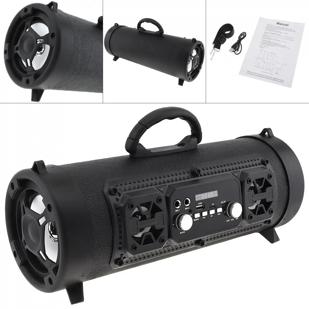Уличный цветной светильник сабвуфер bluetooth колонка с FM TF AUX USB разъемом для