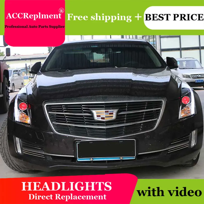 Автостайлинг светодиодный ная фара для Cadillac ATS фары 2013-2018 Новинка H7 hid Q5